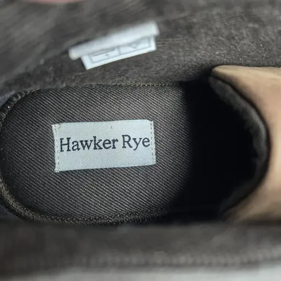 Hawker Rye Declan Contrast Stitch Leather Canvas Chukka 